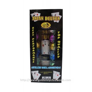 Kembang Api Artillery Shell 1.75 inch 2 Bangs - GE515-2